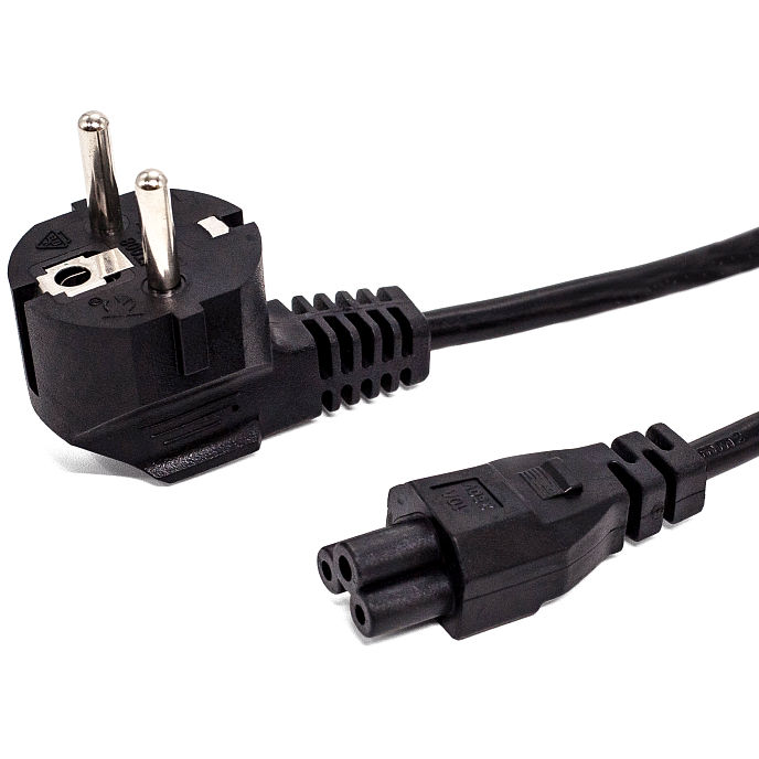

Кабель питания Europlug(M)-IEC-320-C5 угловая вилка/прямой штекер, 10А, 3 м, черный Fillum (FL-PC10-EU-C5-3M)