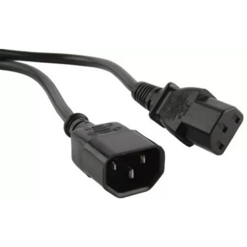 

Кабель питания IEC-320-C13-IEC-320-C14, 10А, 50 см, черный Fillum (FL-PC-C13/C14-C1-0.5-BK)