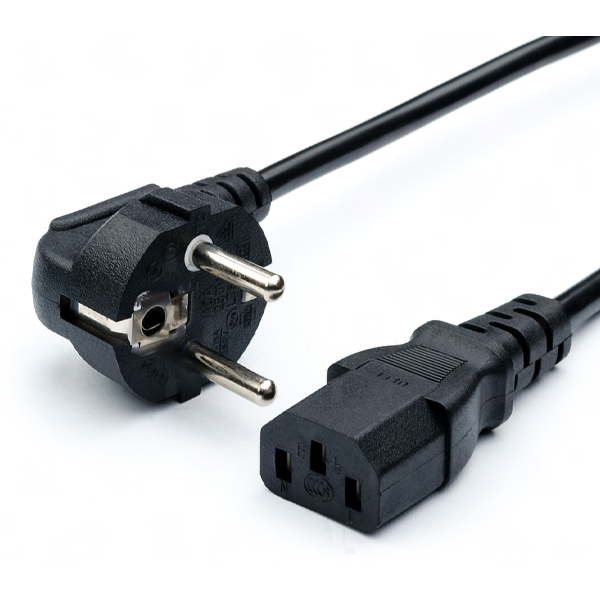 

Кабель питания Europlug(M)-IEC-320-C13 угловая вилка/прямой штекер, 3 м, черный GoPower (00-00027328)