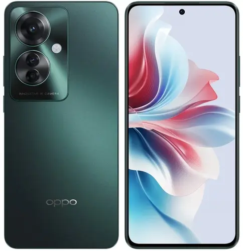 

Смартфон OPPO Reno11 F 5G, 6.7" 1080x2412 AMOLED, MediaTek Dimensity 7050, 8Gb RAM, 256Gb, 3G/4G/5G, NFC, Wi-Fi, BT, 3xCam, 2-Sim, 5000 мА⋅ч, USB Type-C, Android 14, зеленый, Reno11 F 5G