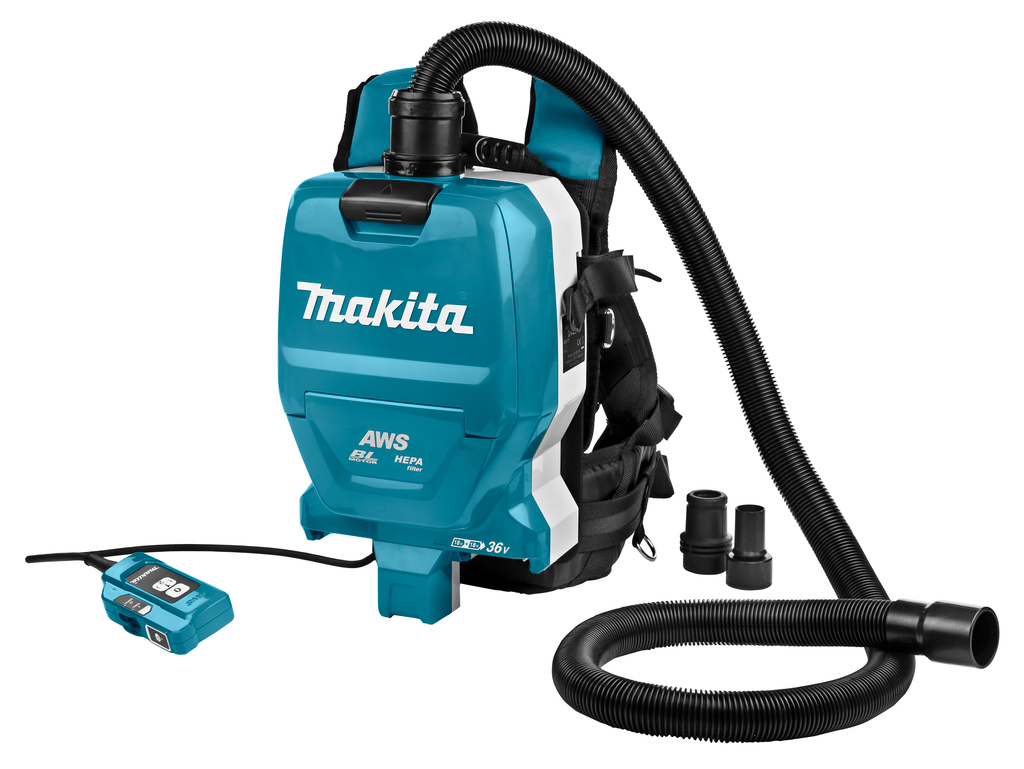 Промышленный пылесос Makita DVC265ZXU, аккумуляторный, сухая уборка, объем пылесборника 2 л, мешок, диаметр шланга 2.8 см, длина шланга 1 м, встроенная розетка, 3.9 кг (DVC265ZXU) поставляется без аккумуляторов и зарядного устройства