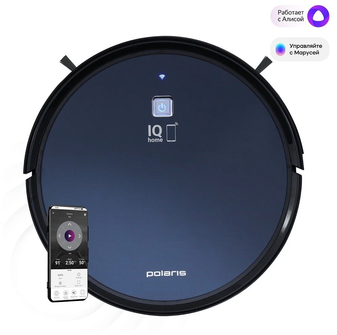 

Робот-пылесос Polaris PVCR 0726 Wi-Fi IQ Home GYRO, синий металлик (PVCR0726), PVCR 0726 Wi-Fi IQ Home GYRO