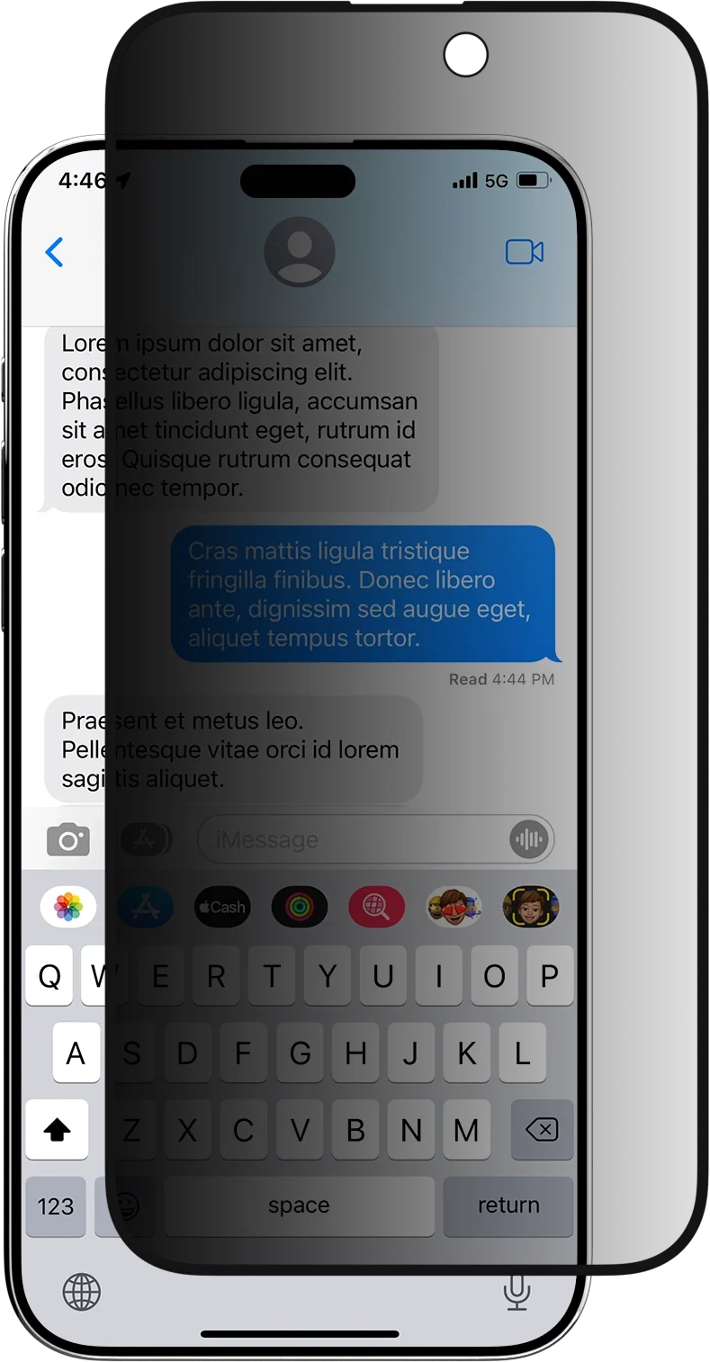 

Защитное стекло Switcheasy Vetro Privacy для экрана смартфона Apple iPhone 15 Plus, FullScreen, ударопрочное, поверхность приватная, черная рамка (MPH567026CL23)