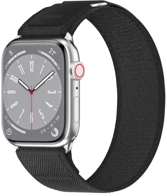 

Ремешок SwitchEasy Flex Woven Nylon Watch Loop для Apple Watch, 42-49 мм, нейлон, черный (SAW459161BK23), 0