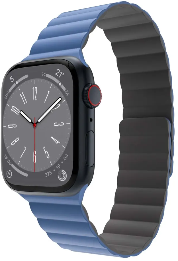 Ремешок SwitchEasy Skin Silicone Magnetic Watch Band для Apple Watch 42-49 мм, синий