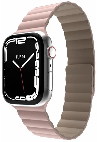 

Ремешок SwitchEasy Skin Silicone Magnetic Watch Band для Apple Watch, 42-45 мм, силикон, розовый (MAW245078PK22)