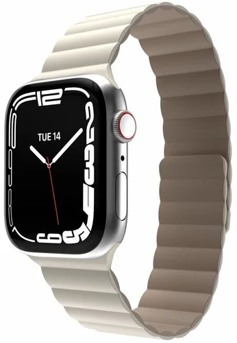 

Ремешок SwitchEasy Skin Silicone Magnetic Watch Band для Apple Watch, 42-45 мм, силикон, бежевый (MAW245078SI22), 0