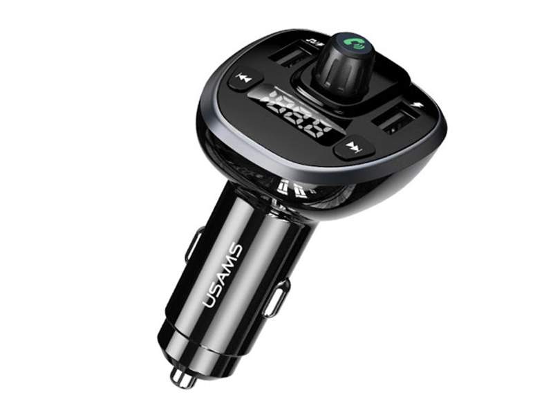 

FM-трансмиттер USAMS US-CC115 C21, USB, черный (CC115GC01), US-CC115 C21