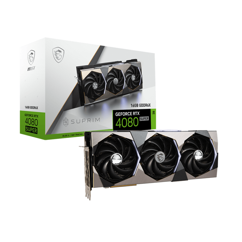 Видеокарта MSI NVIDIA GeForce RTX 4080 Super SUPRIM, 16Gb GDDR6X