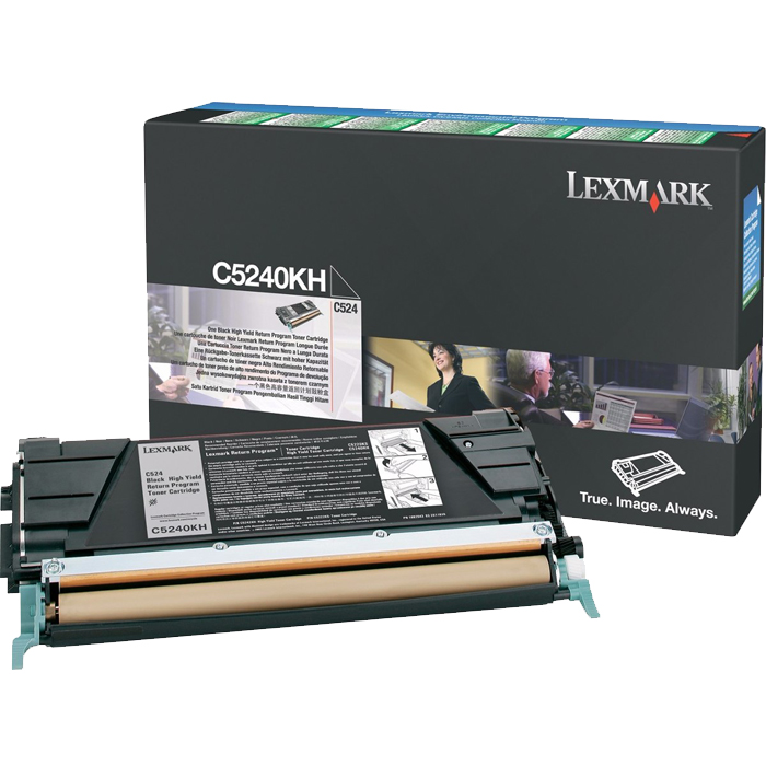 

Картридж лазерный Lexmark C5240KH, черный, 8000 страниц, оригинальный для C524, C534, C5240KH