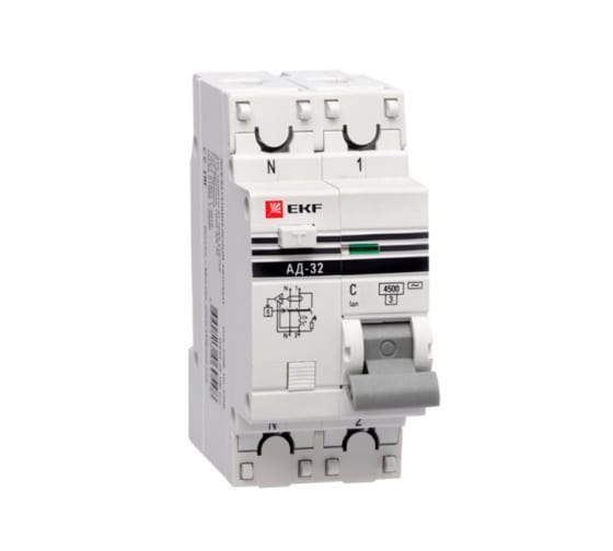 

Выключатель автоматический EKF DA32-40-300-pro PROxima 1P+N 40А C 4.5кА (DA32-40-300-pro), DA32-40-300-pro