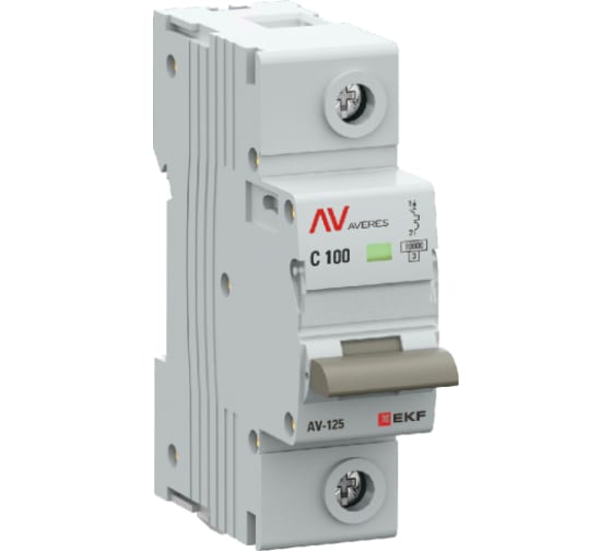 

Выключатель автоматический EKF mcb125-1-100C-av AVERES однополюсный (1P/1П) 100А C 10кА (mcb125-1-100C-av), mcb125-1-100C-av