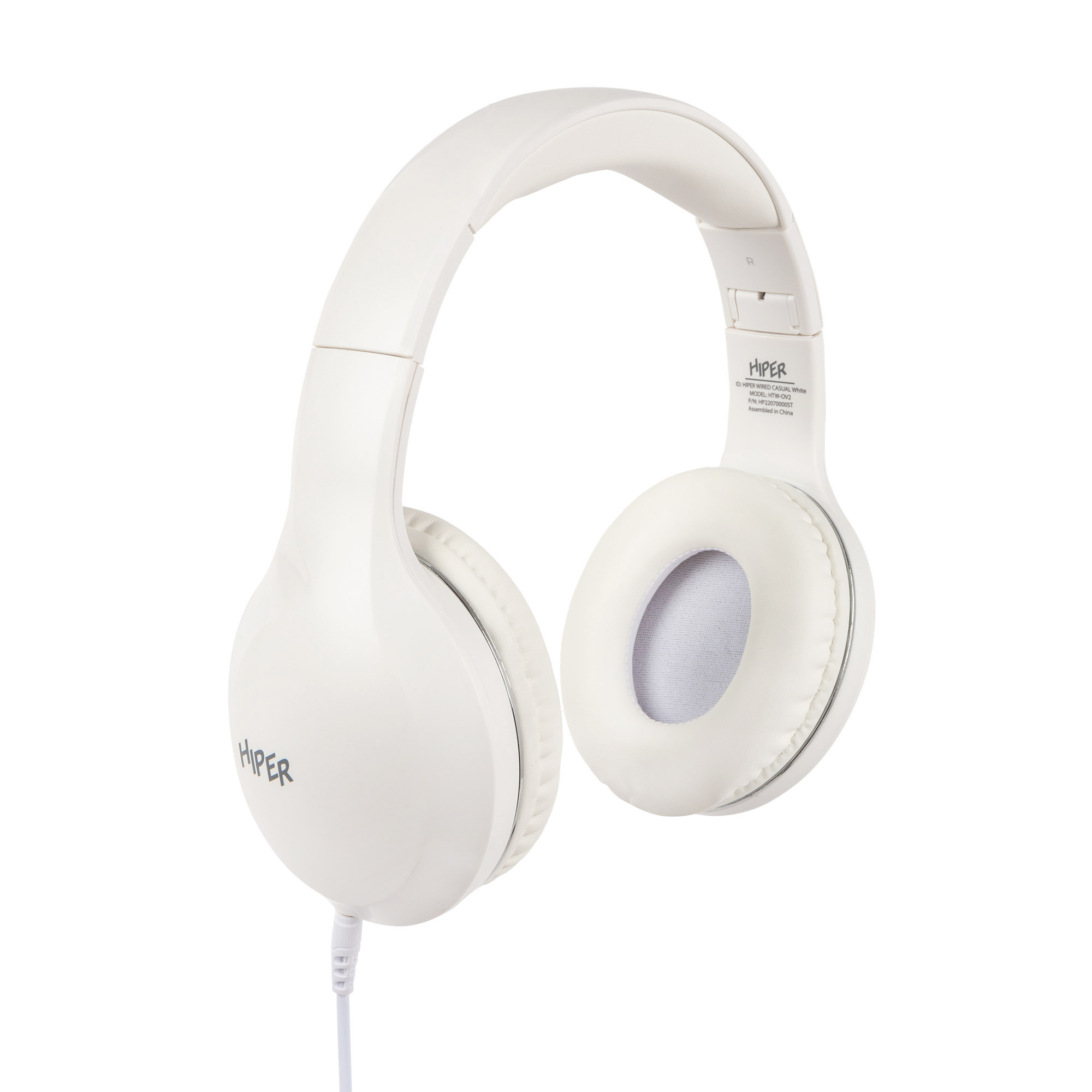 

Проводные наушники HIPER WIRED CASUAL, Jack 3.5 мм., белый (HTW-OV2), WIRED CASUAL