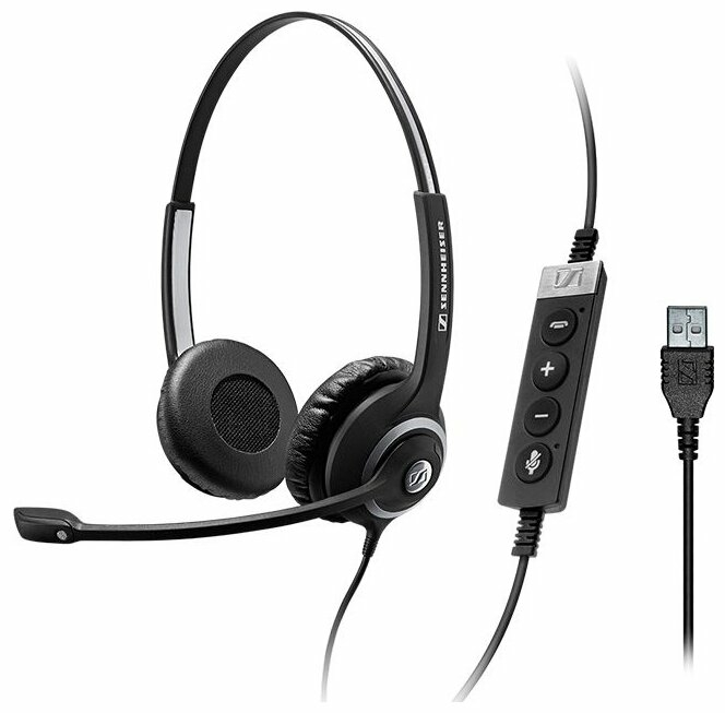 Проводная гарнитура EPOS/Sennheiser SC 260 , USB, черный (1000515)