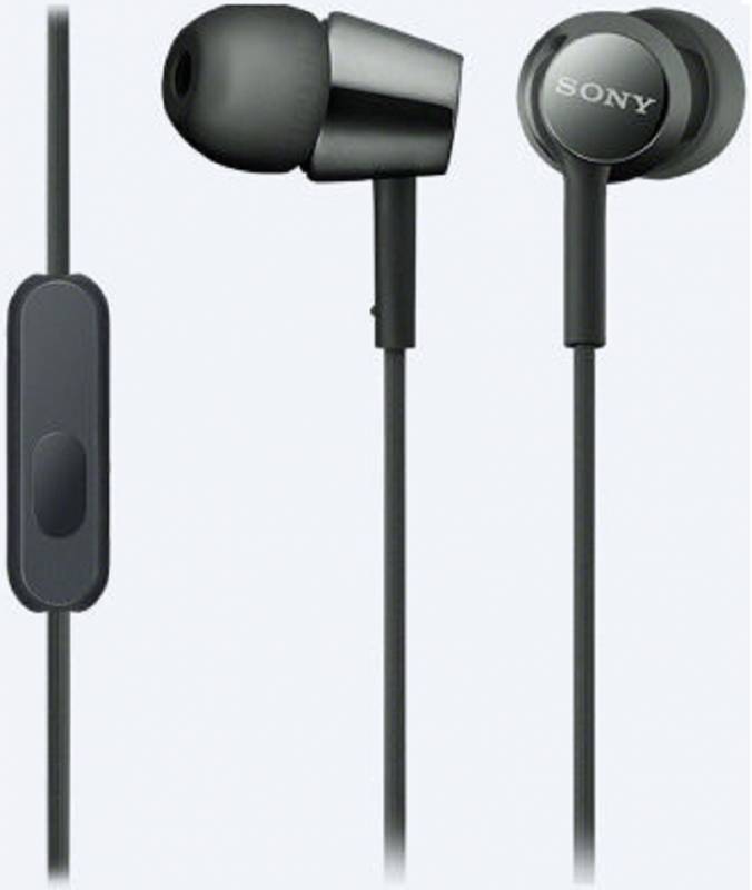 

Проводная гарнитура Sony MDR-EX155, Jack 3.5mm, черный (MDR-EX155APB), MDR-EX155