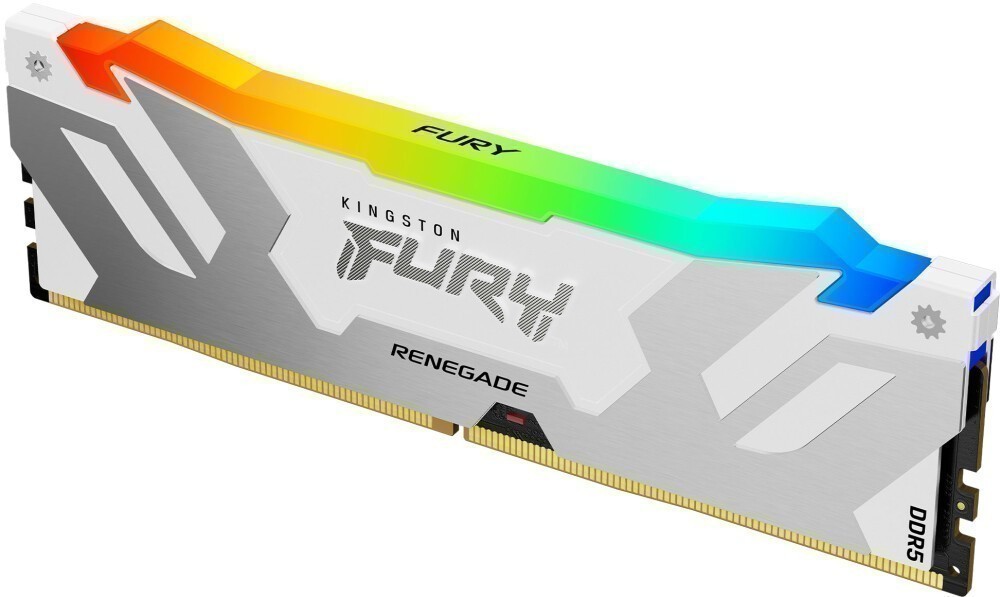 

Память DDR5 DIMM 16Gb, 8000MHz, CL38, 1.45V, Kingston, Fury Renegade White RGB (KF580C38RWA-16) Retail, KF580C38RWA-16