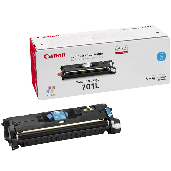 

Картридж лазерный Canon 701LC/9290A003, голубой, 2000 страниц, оригинальный, для Canon i-SENSYS LBP5200 / MF8180C, 701LC