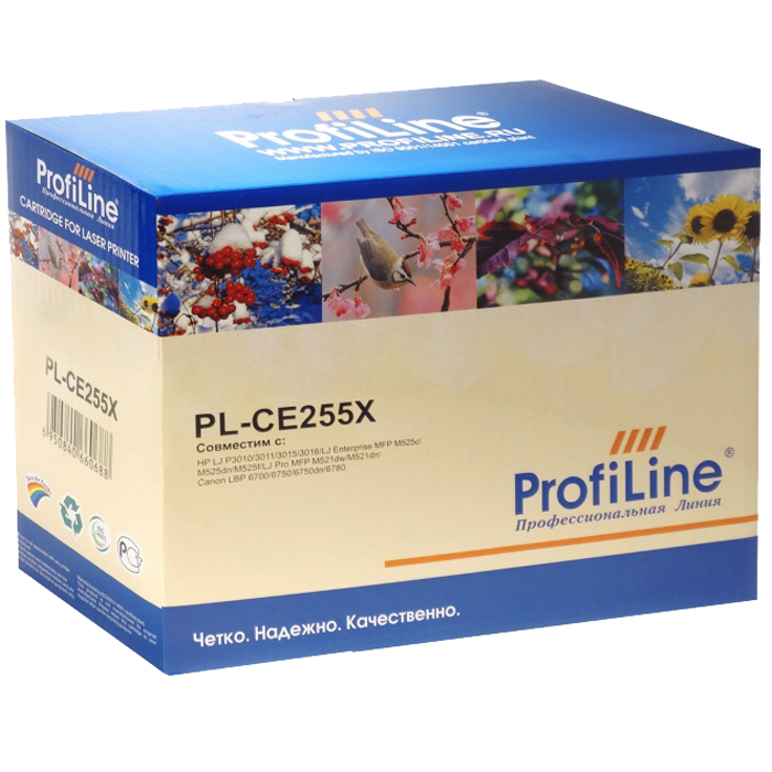 Картридж ProfiLine PL-CE255X, черный, 13500 страниц