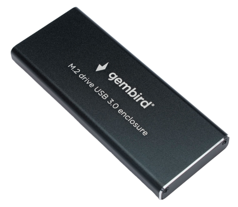 Внешний бокс Gembird EEM2-SATA-1, 1xM.2 USB 3.0, черный (EEM2-SATA-1)