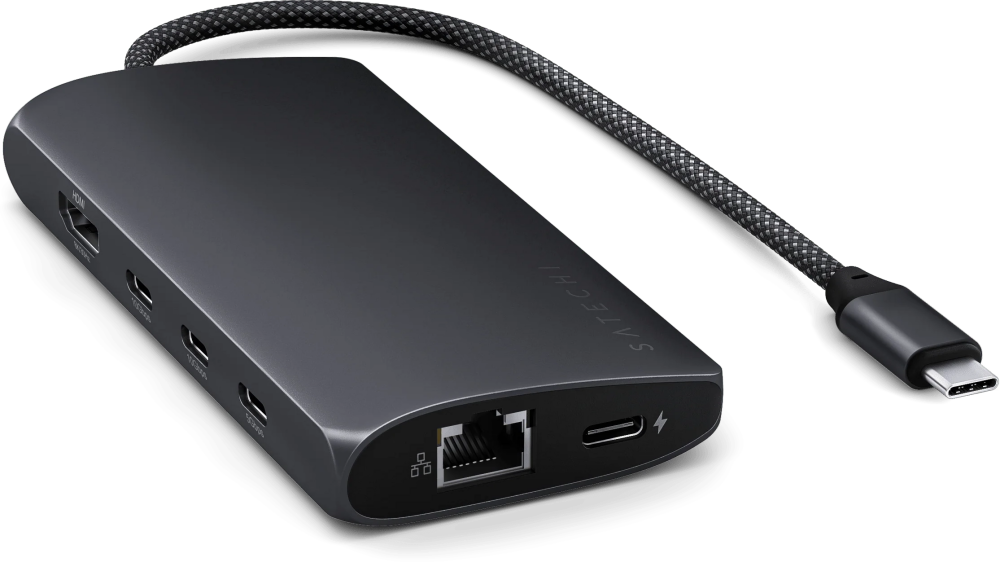 

Адаптер Satechi ST-P8KED, 7680x4320 (8K), USB Type-C, черный (ST-P8KED), ST-P8KED