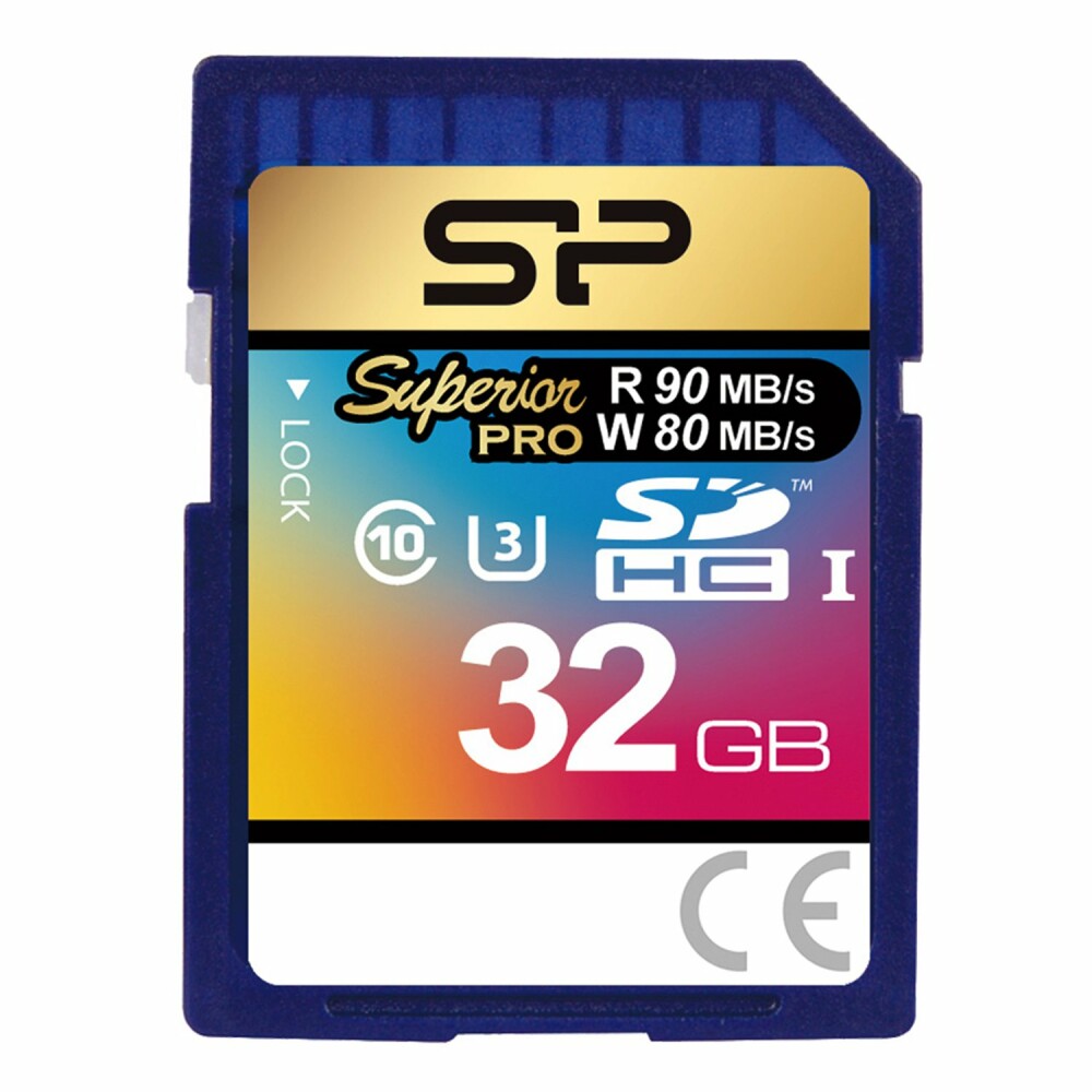 Карта памяти 32Gb SDHC Silicon Power Superior Pro Class 10 UHS-I U3 V10 (SP032GBSDHCU3V10)