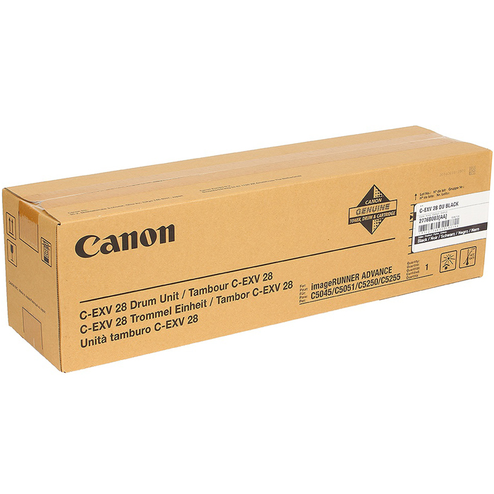 

Драм-картридж (фотобарабан) Canon C-EXV28Bk/2776B003BA, 171000, оригинальный, для Canon iR Advance-C5045 / C5051 / C5250 / C5255, C-EXV28Bk