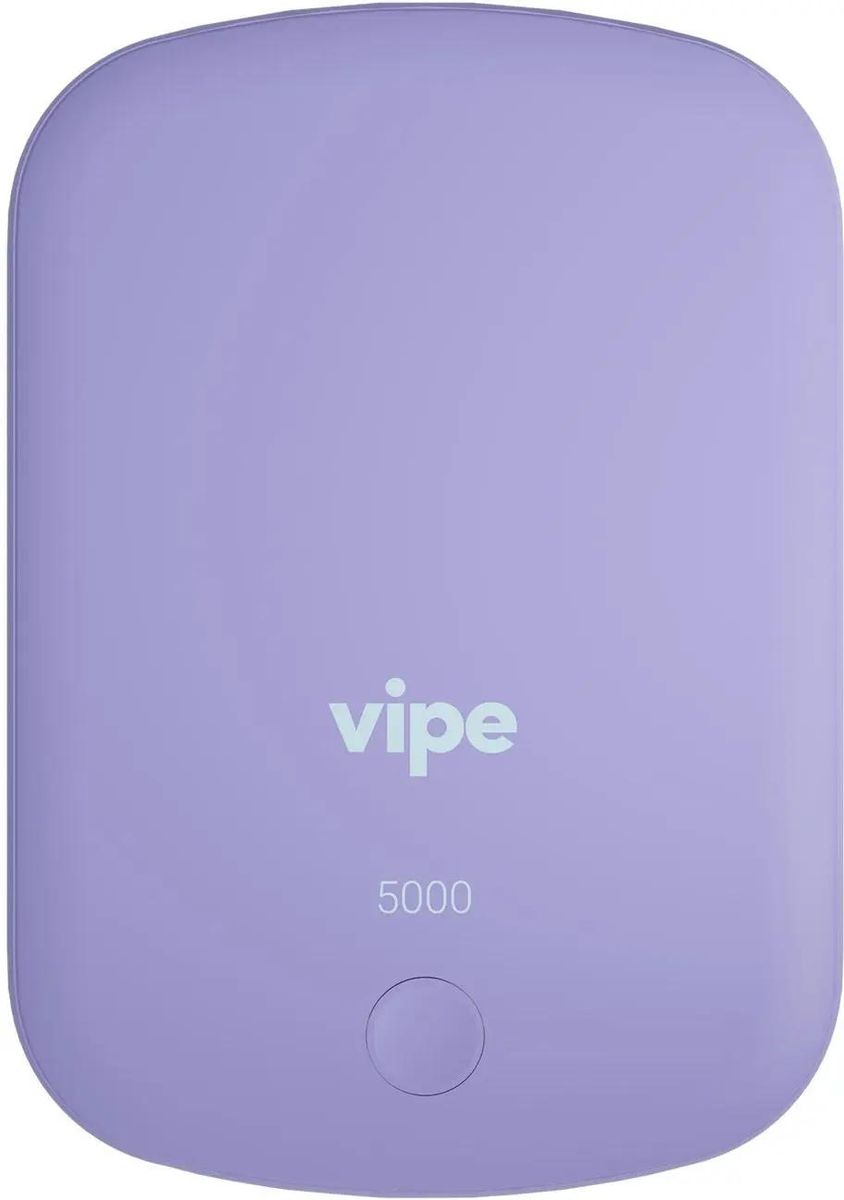 

Портативный аккумулятор (Powerbank) Vipe Jake, 5000 мА·ч, 2.4А, Type-C, QC, PD, QI, лавандовый (VPPBJAKE5KSTLAV), Jake
