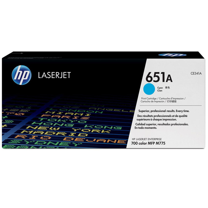 Картридж лазерный HP 651A/CE341A, голубой