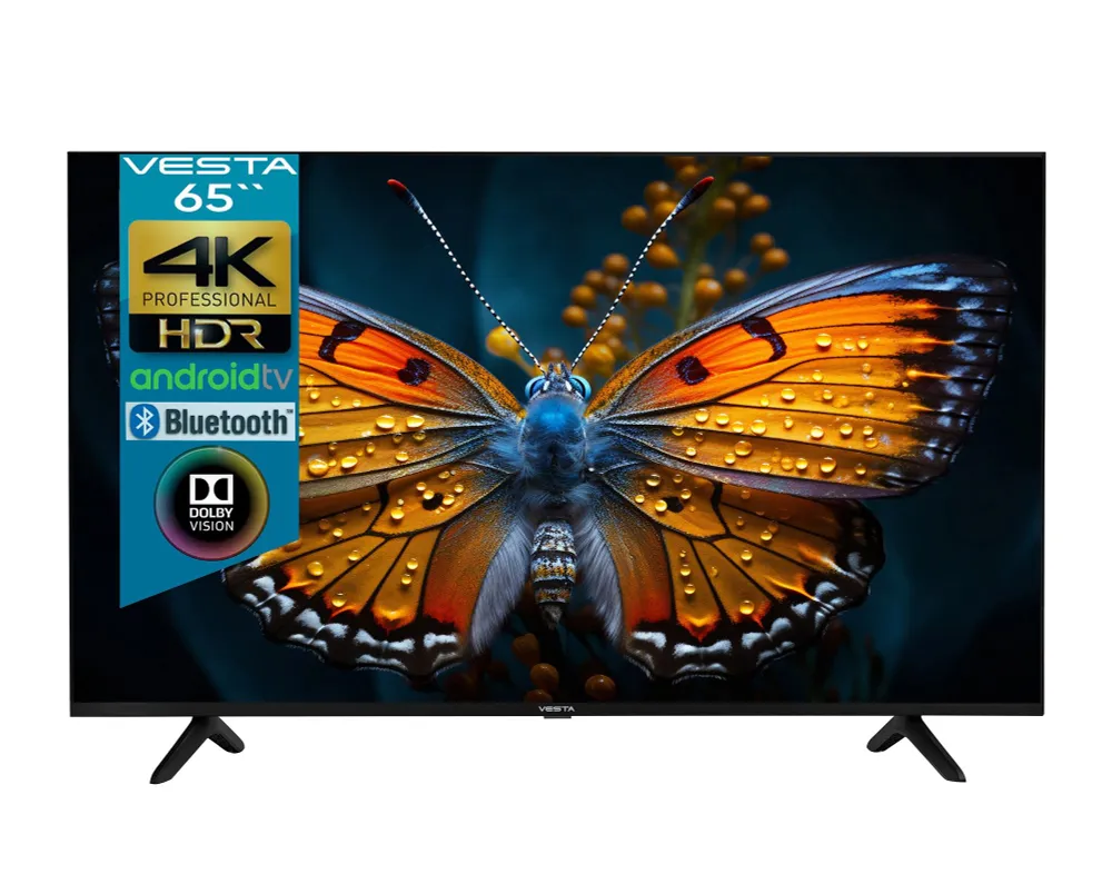 Телевизор 65" Vesta V65MU8500, 3840x2160, черный