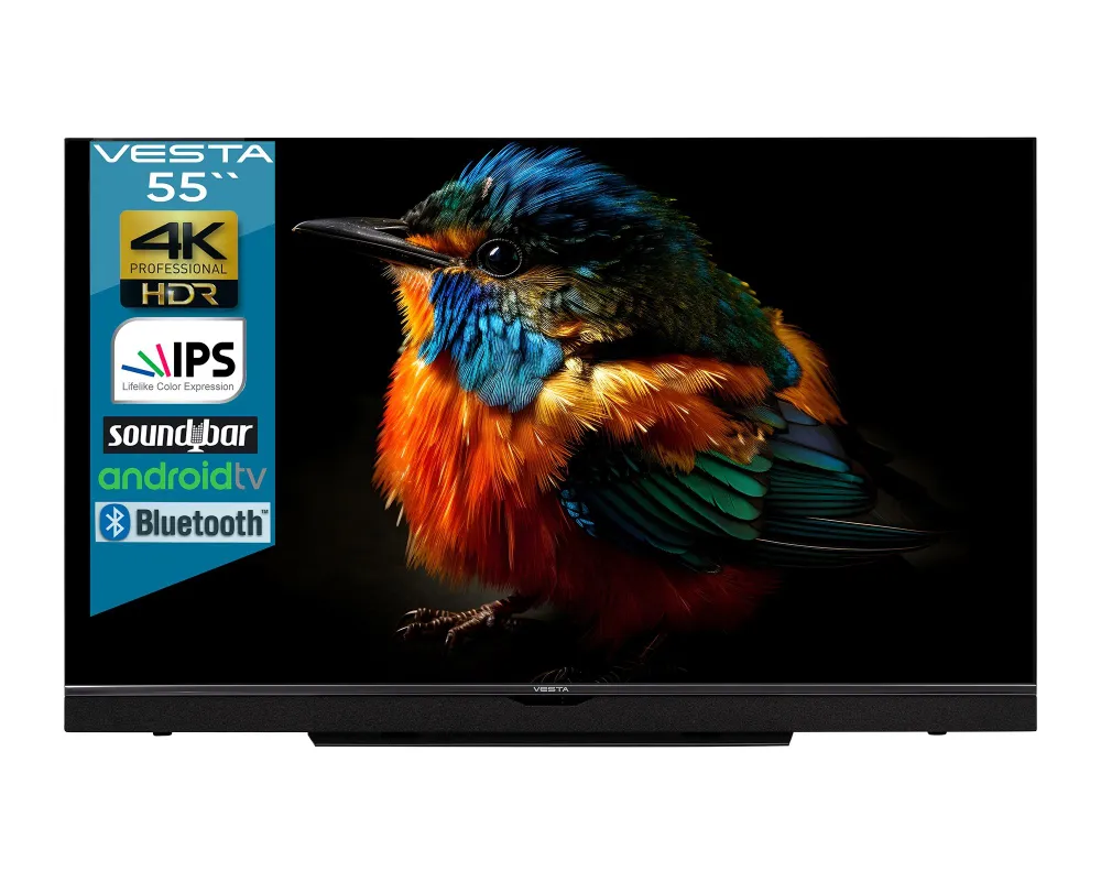 

Телевизор 55" Vesta V55MUA7500, 3840x2160, DVB-T /T2 /C, HDMIx3, USBx2, WiFi, Smart TV, черный (V55MUA7500), V55MUA7500