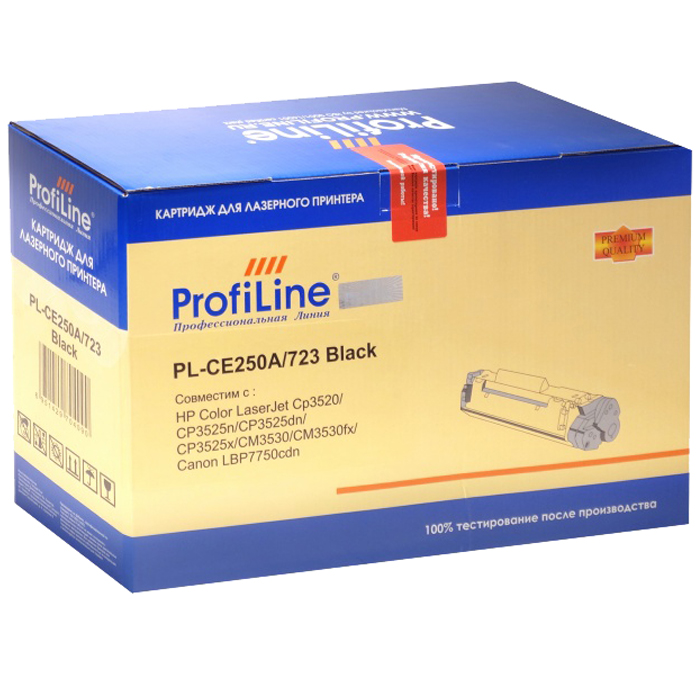 

Картридж лазерный ProfiLine PL-CE250A/723 (CE250A/723), черный, 5000 страниц, совместимый для Color LaserJet CP3520/CP3525n/CP3525dn/CP3525x/CM3530/CM3530fx, LBP7750cdn