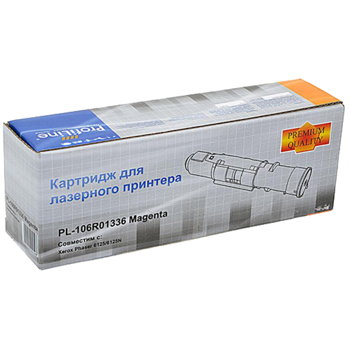

Картридж ProfiLine PL-106R01336 для принтеров Rank Xerox Phaser 6125/6125N Magenta 1000 копий, Пурпурный