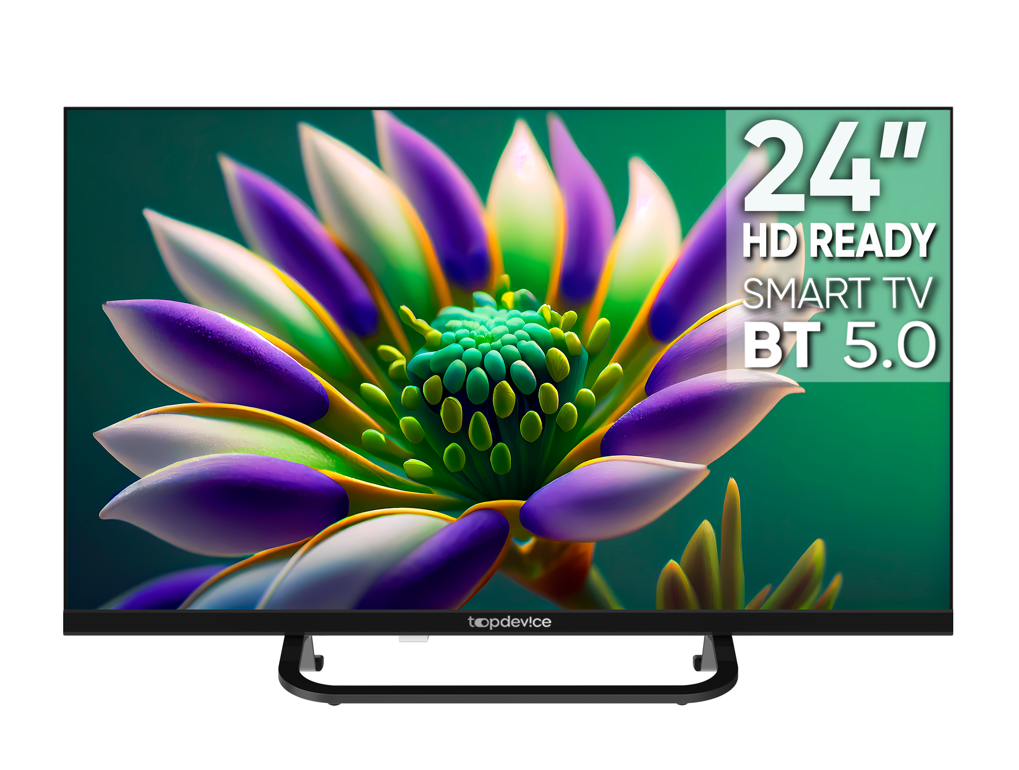 

Телевизор 24" Topdevice TDTV24CS04H_BK, 1366x768, DVB-T /T2 /C, HDMIx3, USBx2, WiFi, Smart TV, черный (TDTV24CS04H_BK), TDTV24CS04H_BK