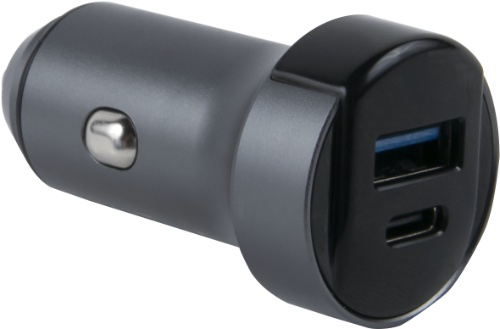 Автомобильное зарядное устройство Red Line Tech АС-19, USB, 1xUSB Type C, 3А, 36 Вт, QC, PD, серый (УТ000018617)