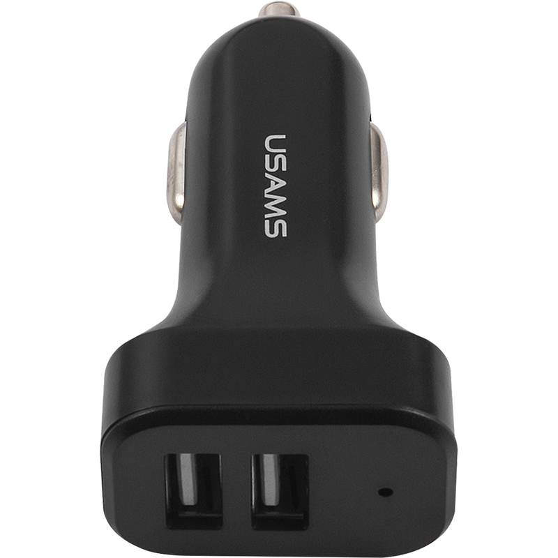

Автомобильное зарядное устройство USAMS U35, 2xUSB, 2.1А, кабель Lightning 8-pin, черный (NTU35LC13TZ), U35