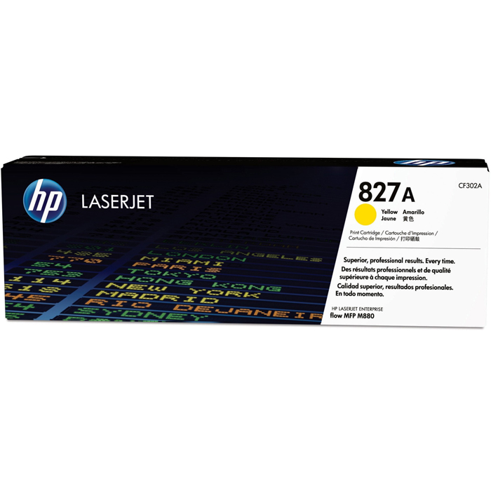 

Картридж лазерный HP 827A/CF302A, желтый, 32000 страниц, оригинальный для Color LaserJet Enterprise flow M880z / M880z+ Multifunction Printer, 827A