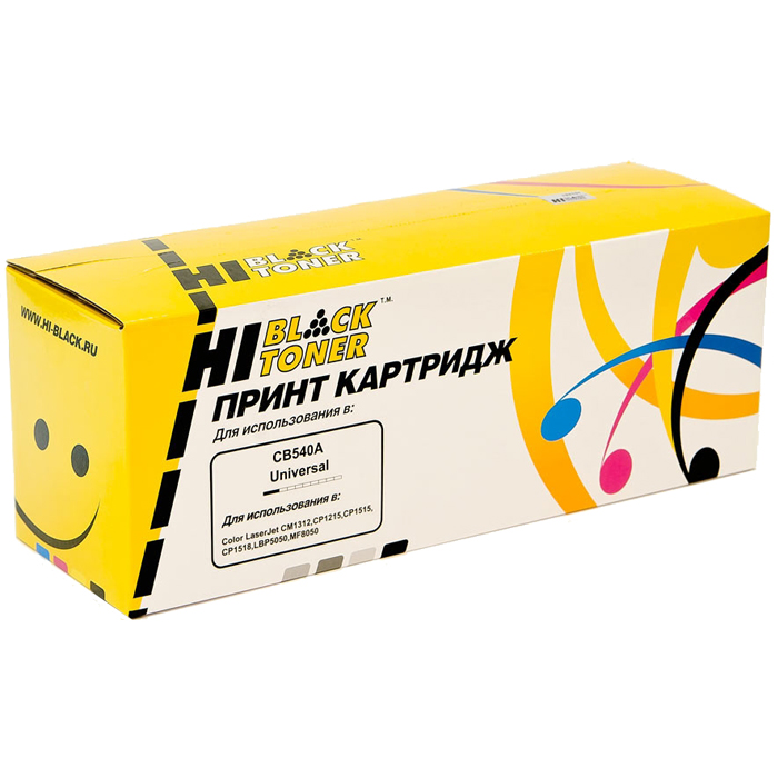 

Картридж лазерный Hi-Black HB-CB540A (CB540A), черный, 2200 страниц, совместимый для Color LJ CM1312/CM1300, CP1210/CP1215, i-SENSYS LBP-5050