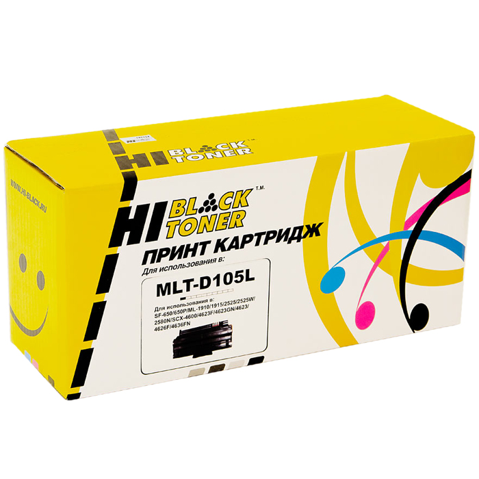 

Картридж лазерный Hi-Black HB-MLT-D105L (MLT-D105L), черный, 2500 страниц, совместимый для Samsung ML-1915, ML-1910, ML-2525, ML-2580N, ML-2525W, SCX-4600, SCX-4623F, SCX-4623FN, SF-650, SF-650P