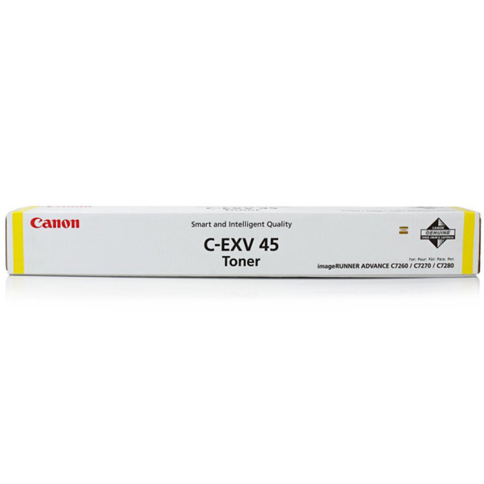 

Картридж лазерный Canon C-EXV45 Y/6948B002, желтый, 52000 страниц, оригинальный, для Canon iR Advance C7200ser / C7260 / C7270 / C7280, C-EXV45 Y