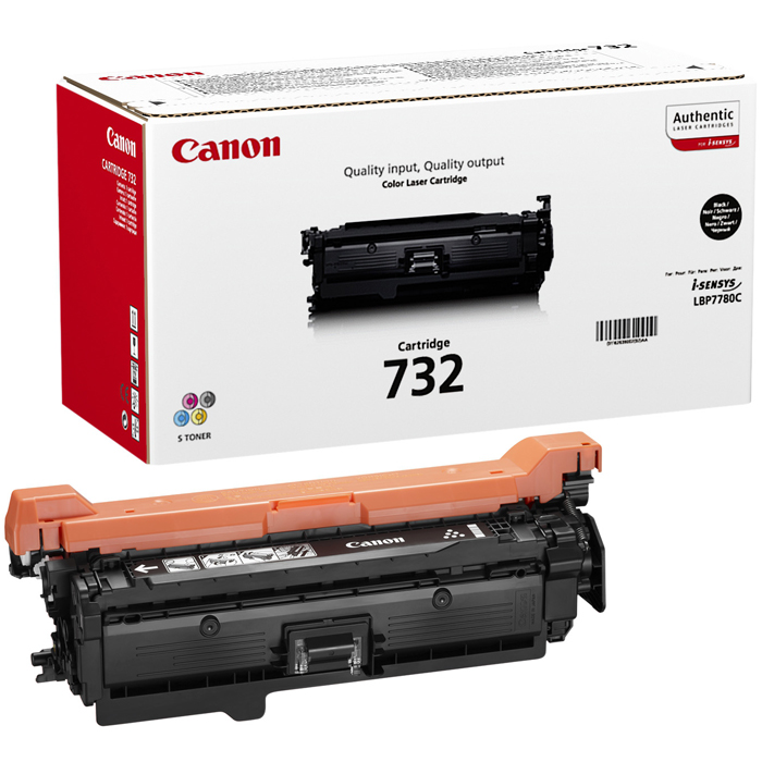 

Картридж лазерный Canon 732Bk/6263B002, черный, 6100 страниц, оригинальный для Canon LBP-7780, 732Bk