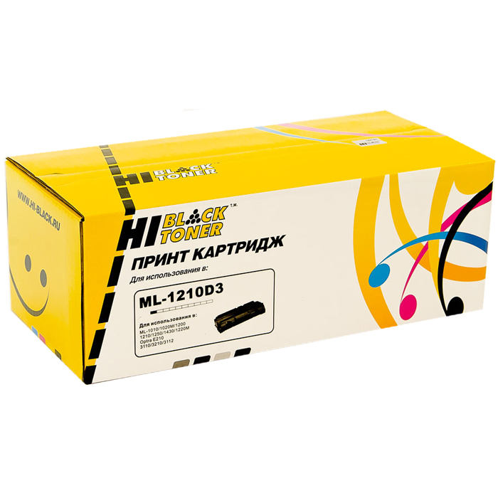 

Картридж лазерный Hi-Black HB-ML-1210D3 (ML-1210D3), черный, 2500 страниц, совместимый для Samsung/Xerox ML-1210/ML-1510/ML-1250/ML-1010/ML-1020M/ML-1220M, Phaser 3110/3210, Optra E210