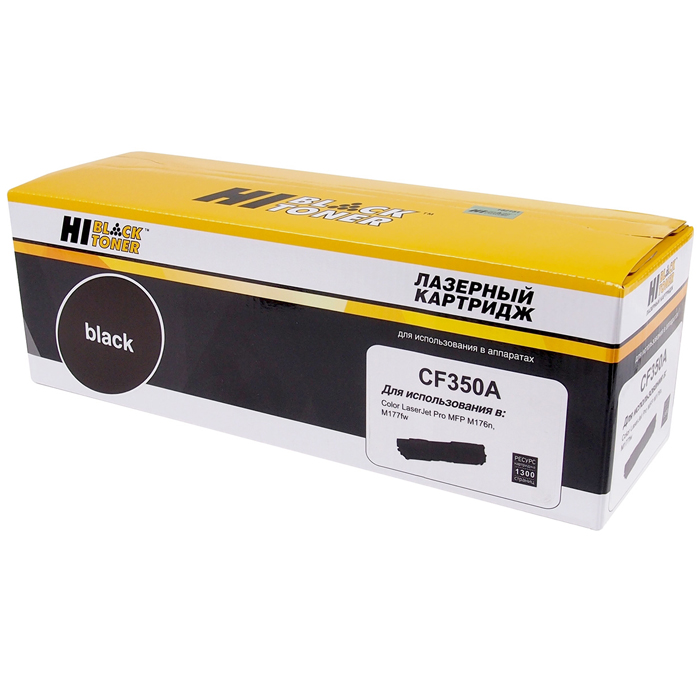 

Картридж лазерный Hi-Black HB-CF350A (CF350A), черный, 1200 страниц, совместимый для LaserJet Pro MFP M176n / M177fw