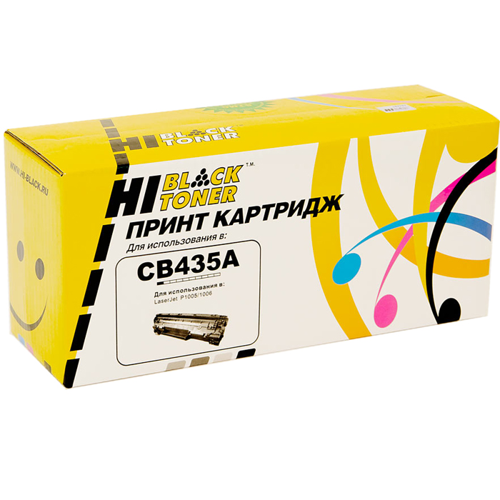 

Картридж лазерный Hi-Black HB-CB435A (CB435A), черный, 1500 страниц, совместимый для LaserJet P1005 / P1006
