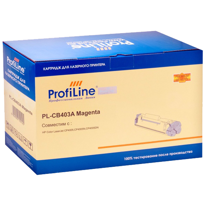 

Картридж лазерный ProfiLine PL-CB403A, пурпурный, 7500 страниц, совместимый для CP4005/CP4005DN/CP4005N