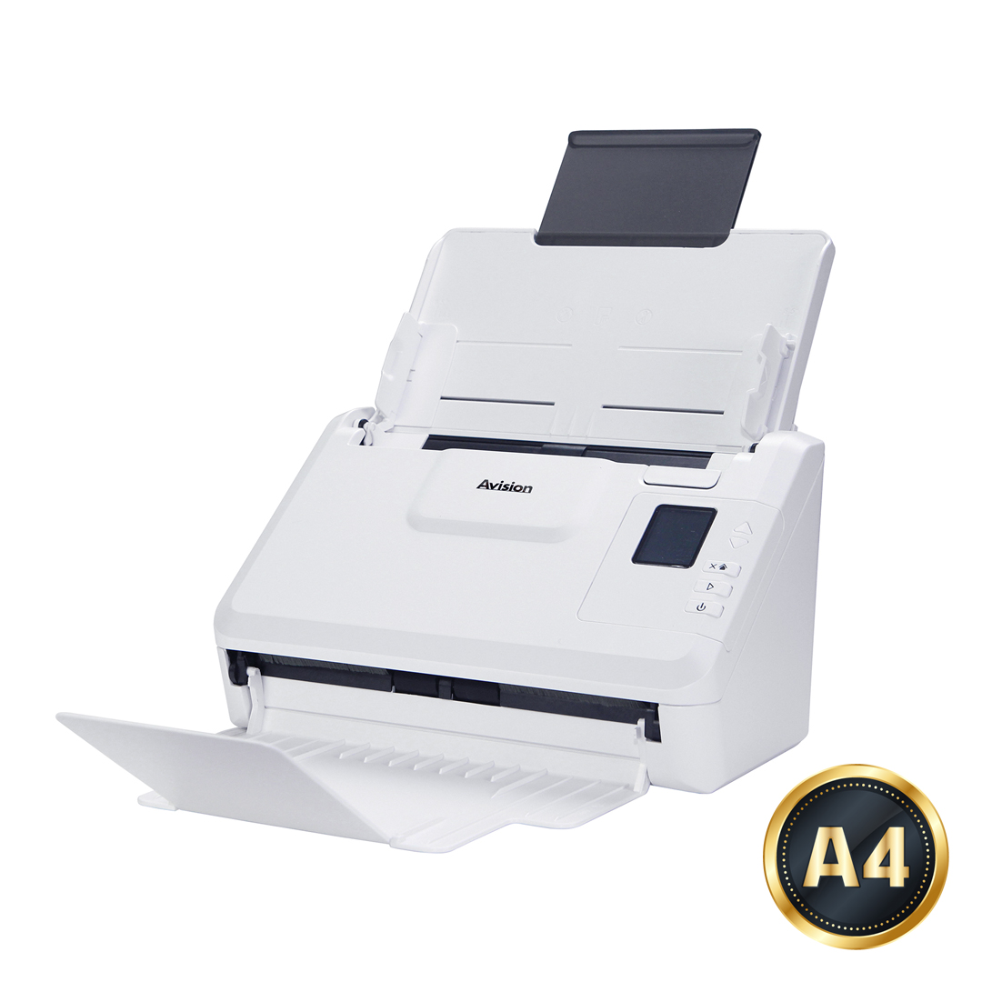 

Сканер протяжный Avision AD340GN, A4, CIS, 600x600dpi, ДАПД 50 листов, ч/б 40 стр/мин,цв. 40 стр/мин, 48 бит, сетевой, USB 3.0 (000-1003-02G), AD340GN