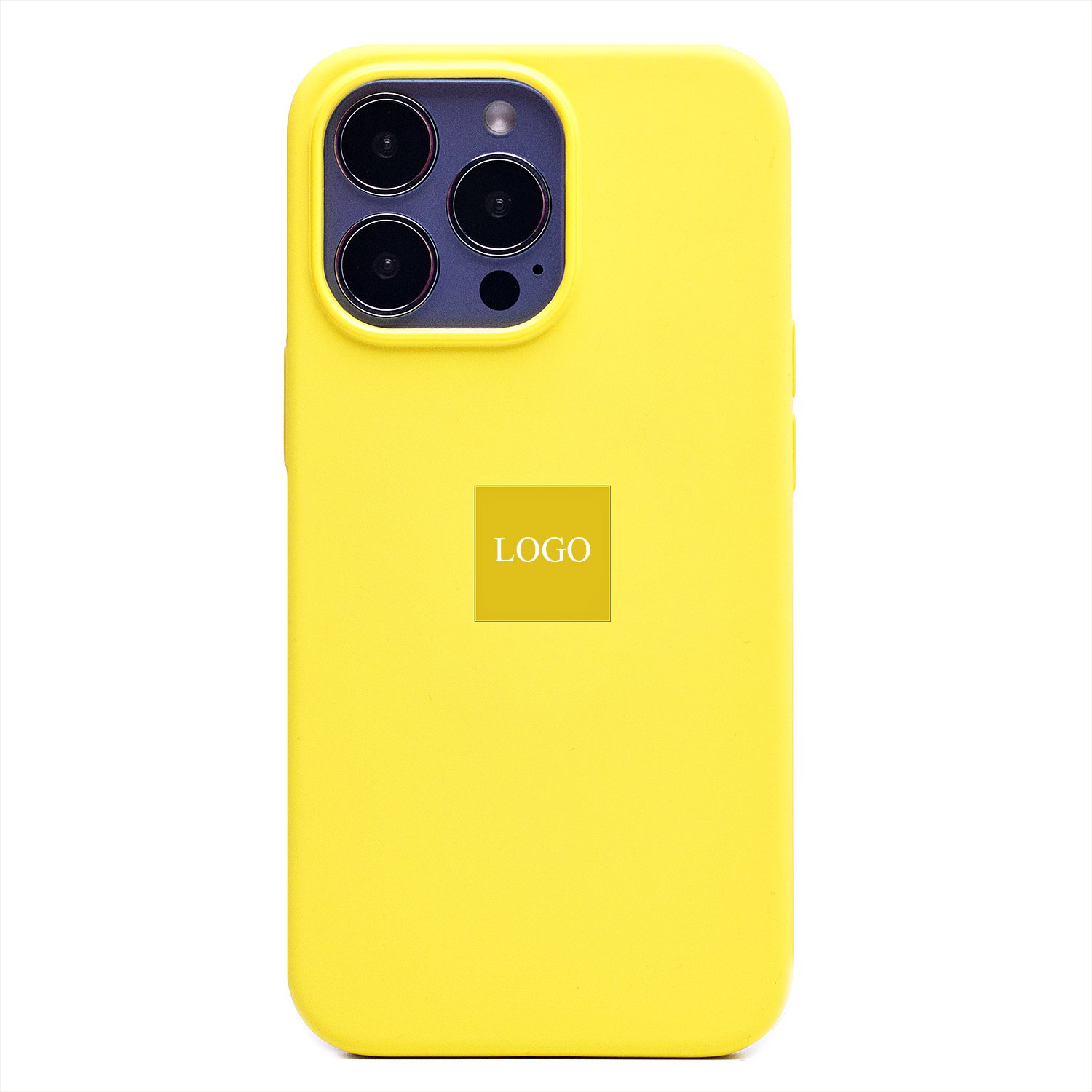 Чехол-накладка ORG Silicone Case SafeMag с анимацией для смартфона Apple iPhone 13 Pro, силикон lemon zest (231047) - фото 1