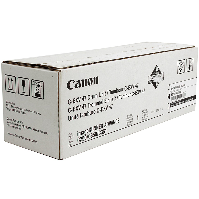 

Драм-картридж (фотобарабан) Canon C-EXV47Bk/8520B002AA, 39000, оригинальный, для Canon imageRUNNER ADVANCE С250 / С350 / С351, C-EXV47Bk