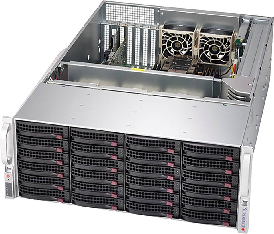 

Серверная платформа SuperMicro 640P-E1CR24L, 2xSocket4189, 16xDDR4, 24x3.5 HDD HS + 2x2.5 HS, 1xM.2-PCI-E, AOC-S3808L-L8IT-P, 2x10GLAN, IPMI, Redundant 2x1200 Вт, 4U (SSG-640P-E1CR24L), 640P-E1CR24L