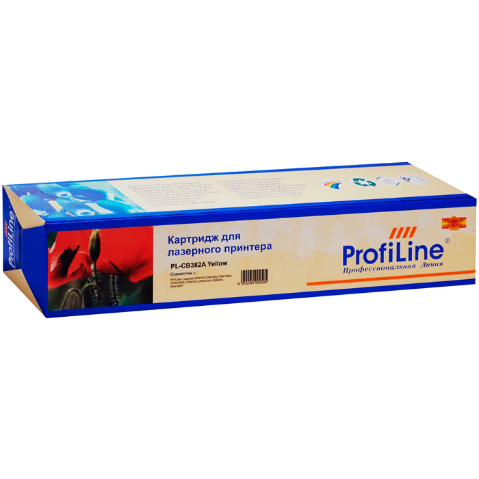 

Картридж лазерный ProfiLine PL-CB382А (CB382А), желтый, 21000 страниц, совместимый для Color LaserJet CP6015/CM6040