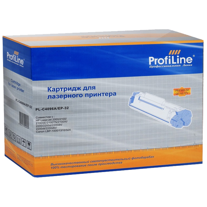 

Картридж лазерный ProfiLine PL-C4096A/EP-32 (C4096A/EP-32), черный, 6000 страниц, совместимый для LaserJet 2000/2100/2100SE/2100TN/2100Xi//2200/2200d/2200dn/2200dt/2200dtn, LBP-1000/1310/32X (TRH139BPFJ)